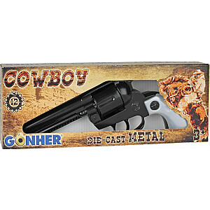 Металлический ковбойский револьвер с 12 патронами Гонхер
