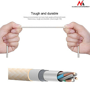 Magnētiskais USB zibens kabelis, sudraba MCE161 — ātra un ātra uzlāde