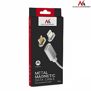 Magnētiskais USB zibens kabelis, sudraba MCE161 — ātra un ātra uzlāde