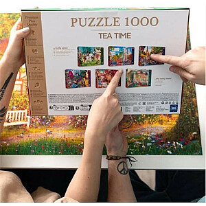 Puzle 1000 gabalu Premium Plus kvalitātes ziedu tirgus, Parīze