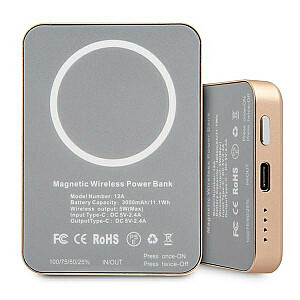 Indukcijas PowerBank MagSafe 3000 mAh