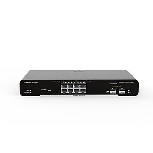 Ruijie Networks RG-NBS3100-8GT2SFP tīkla slēdzis pārvaldīts Gigabit Ethernet L2 (10/100/1000) Power over Ethernet (PoE) melns