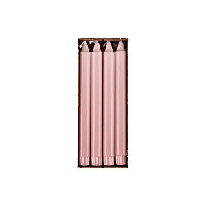 Свеча настольная стеариновая нежно-розовая 24см 8ч 8 шт. 641548