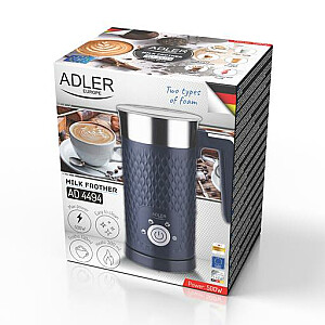 Adler AD 4494 d Milk frother, Frothing and heating, Dark Blue Adler