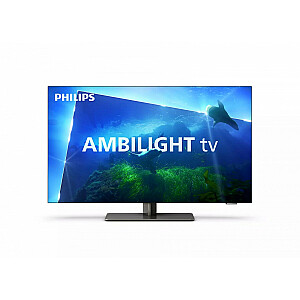Philips 4K UHD OLED Android™ TV 42 дюйма 42OLED818/12 4-сторонняя подсветка Ambilight 3840x2160p HDR10+ 4xHDMI 3xUSB LAN Wi-Fi DVB-T/T2/T2-HD/C/S/S2, 50 Вт