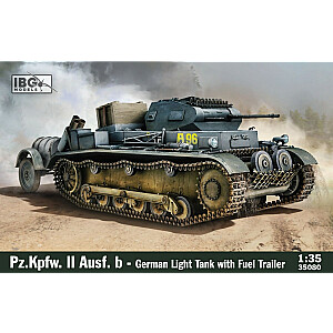 Модель пластиковая Pz.Kpfw. II Ausf.b Немецкий легкий танк с прицепом для топлива