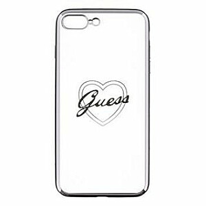 Guess Apple iPhone 7 Plus / 8 Plus Apple Heart TPU Case Silver