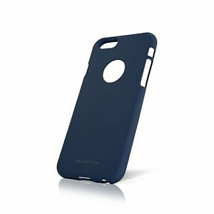Мягкий на ощупь желейный чехол Mercury Apple iPhone 7 Plus/8 Plus Midnight Blue