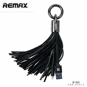 Remax Apple Tassels Ring Data Cable for Lightning Black