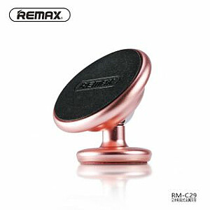 Универсальный металлический цельный держатель Remax RM-C29 Розовое золото