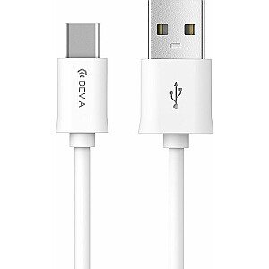 Универсальный смарт-кабель USB Type-C Devia, белый