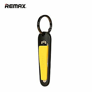 Remax Mini Atslēgu piekariņš Lightning uz USB Black Yellow