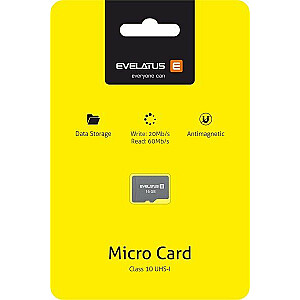 Evelatus Universal Micro Card SD 16GB 3.0 EMC01 W:20mb/s; R:60mb/s