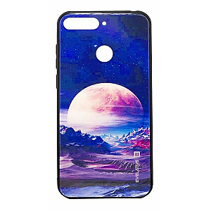 Evelatus Samsung A7 2018 Picture Glass Case Valley Moon
