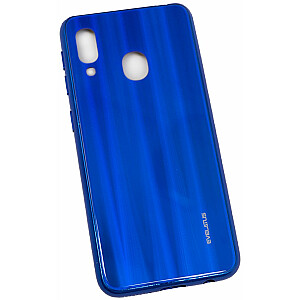 Evelatus Samsung Galaxy A20e Водяная рябь Полноцветное гальваническое закаленное стекло синее
