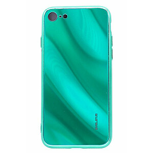 Evelatus Apple iPhone 7/8 Water Ripple Full Color Electroplating Tempered Glass Green