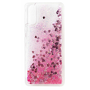 Evelatus Samsung A50 Shining Quicksand Case Pink