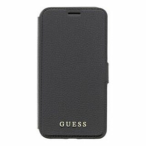 Guess Apple iPhone XR Leather Book Case Iridescent Black