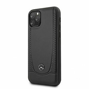 Mercedes-Benz Apple iPhone 11 Pro Leather Hardcase Perforation Black