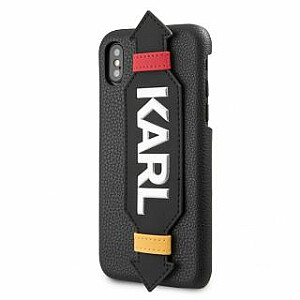 Karl Lagerfeld Apple iPhone X/XS PU Case With Strap Black