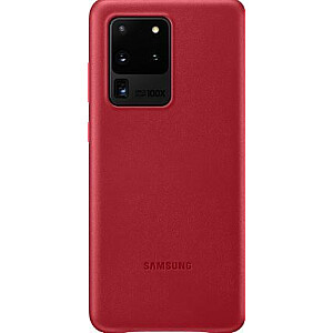 Кожаный чехол для Samsung Galaxy S20 Ultra красный