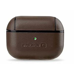 Кожаный защитный чехол Evelatus для Apple AirPods Pro, коричневый