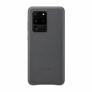 Кожаный чехол для Samsung Galaxy S20 Ultra Серый