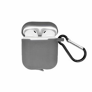 GreenGo Apple AirPods Silicone Case With Hook Gray
