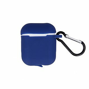 GreenGo Apple AirPods Silicone Case with Hook Dark Blue