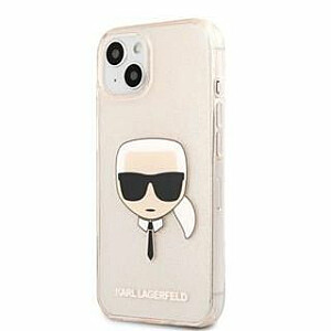 Karl Lagerfeld Apple iPhone 13 Блестящий чехол из ТПУ с блестками, золотистый