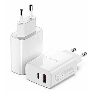 Dux Ducis Universal Travel charger C70 - USB + Type C - PD 20W QC 3.0 18W 3A White