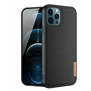 Dux Ducis Apple Phone 12 Pro Max Fino case covered with nylon material Black