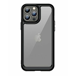 iLike - iPhone 13 Pro hard cover with gel frame Transparent Black