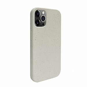 iLike Apple iPhone 12 Pro Max Silicone plastic case Eco Print Design White
