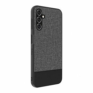 iLike Samsung Galaxy A14 5G Plastic Leather Back Cover Gray