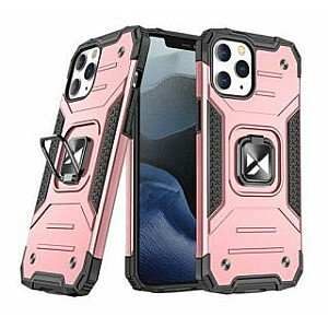 Wozinsky Apple iPhone 13 Pro Max Ring Armor Case Kickstand Tough Rugged Pink