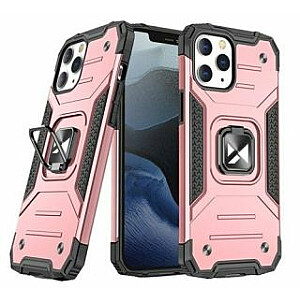 Wozinsky Apple iPhone 13 rose Ring Armor Case Kickstand Tough Rugged Cover Pink