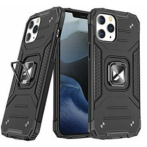 Wozinsky Apple iPhone 13 Pro Ring Armor Case Kickstand Tough Rugged Cover Black