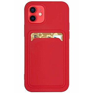 iLike Samsung Card Cover case for Samsung Galaxy A52 4G / A52 5G / A52S 5G red