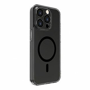 Прозрачный чехол Evelatus Apple iPhone 15 Pro Max с MagSafe и защитой камеры, прозрачный черный
