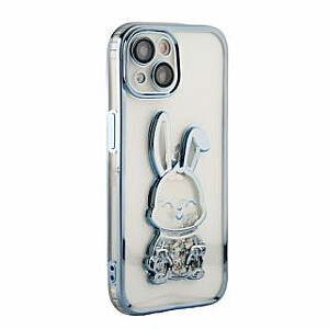 iLike Apple iPhone 13 Silicone Case Print Desire Rabbit Blue