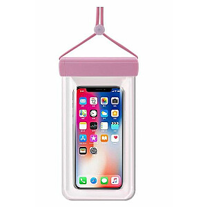 iLike Universal Waterproof phone case 115 mm x 220 mm pool beach bag light Pink