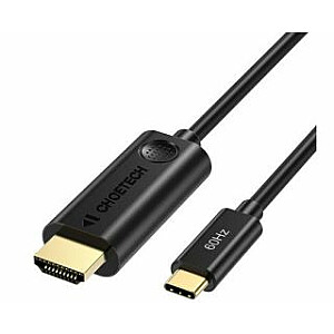 Адаптер iLike USB Type C (штекер) на HDMI 2.0 (штекер), 4K, 60 Гц, 1,8 м, черный