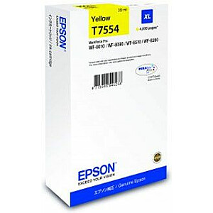 Чернильный картридж EPSON T7554 XL, желтый