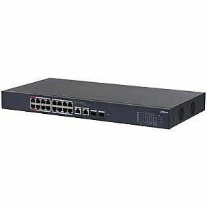 DAHUA Switch||CS4218-16ET-240|Type L2|Desktop/pedestal|16x10Base-T / 100Base-TX|PoE ports 16|DH-CS4218-16ET-240