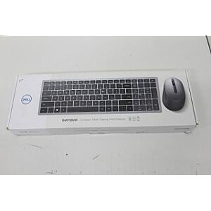 Dell SALE OUT. | Keyboard and Mouse | KM7120W | Wireless | 2.4 GHz, Bluetooth 5.0 | Batteries included | US | REFURBISHED, DAMAGED PACKAGING | Bluetooth | Titan Gray | Numeric keypad | Wireless connection