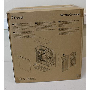 Fractal Design SALE OUT. Torrent Compact White TG Clear tint Torrent Compact TG Clear Tint Side window White DAMAGED PACKAGING ATX | Torrent Compact TG Clear Tint | Side window | White | DAMAGED PACKAGING | ATX