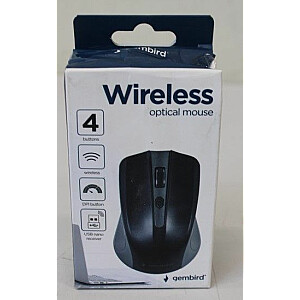 Gembird SALE OUT. MUSW-4B-04-GB Wireless optical Mouse, Spacegrey/black MUSW-4B-04-GB 2.4GHz Wireless Optical Mouse Optical Mouse USB Spacegrey/Black DAMAGED PACKAGING, SCRATCHES ON TOP | 2.4GHz Wireless Optical Mouse | MUSW-4B-04-GB | Optical Mo