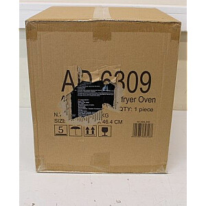 Adler SALE OUT. AD 6309 Airfryer Oven, Capacity 13L, 8 programs, Black AD 6309 | Airfryer Oven | Power 1700 W | Capacity 13 L | Stainless steel/Black | DAMAGED PACKAGING, SCRATCHES ON TOP AND SIDE