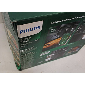 Philips SALE OUT. HD9880/90 7000 XXL Connected Airfryer Combi, Black Airfryer Combi HD9880/90 7000 XXL Connected Power 2200 W Capacity 8.3 L Black DAMAGED PACKAGING | HD9880/90 7000 XXL Connected | Airfryer Combi | Power 2200 W | Capacity 8.3 L 